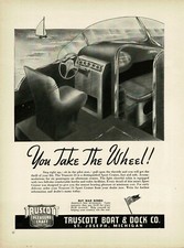 1945 TRUSCOTT BOAT & DOCK Truscott 24 sport cruiser Vintage Print Ad 3 picture