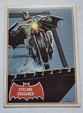 1966 Topps 10A Batman A Series (Red Bat) Cycling Crusader DC Comics picture