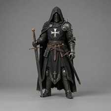 Handcrafted Templar Knight Full Armor Suit – Halloween Cosplay Steel Plate Armor picture