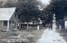 H.B. Brooks Cottages on Gages Lake nr Grayslake IL Lake County RPPC COPY picture