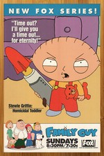 1999 Family Guy Series Premiere Print Ad/Poster Stewie Griffin Promo Pop Art picture