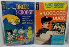 LOT of 2 Walt Disney’s Uncle Scrooge Comic #81 & $1 M Dollar Duck #5 Gold Key🔥 picture