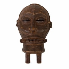 Antique Hand-Carved African Makonde Helmet Mask,Vivien Kellems Estate Provenance picture