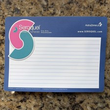 MouseWrite McAuliffe Notepad Seroquel Prescription Drug Writing Pad AstraZeneca picture