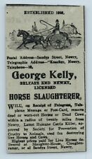 1919 Newspaper Advert, GEORGE KELLY, HORSE SLAUGHTERER, SANDYS STREET, NEWRY picture