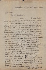 NATHANIEL P. BANKS - AUTOGRAPH LETTER SIGNED 04/01/1889 picture