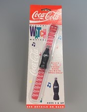 FREE SHIPPING Vintage 90’s Coca-Cola Digital Musical Watch Collectible picture