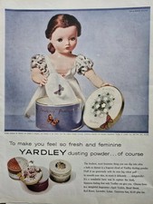 1957 Yardley perfumed dusting powder Madame Alexander Doll Vintage Ad picture