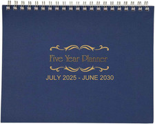 5 Year Calendar Planner (Blue, 11 * 8.5