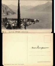 Lago di Como Menaggio e veduta del lago Italy ~ vintage postcard picture