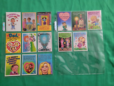 Topps Gruesome Greeting Cards 1-14 1992 in Pages Lot of 14 Scratch N Stink Gift picture
