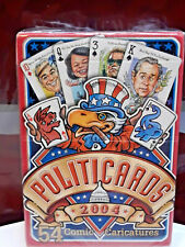 Politicards Political Cards 2004 Sealed Playing Card Deck 54 Comic Caricature Ca picture