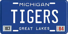 Detroit Tigers World Series 1984 Michigan License Plate picture