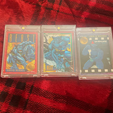 Fleer 1992 Marvel Masterpieces X-Men Beast 3-Card Lot Xavier Salares picture