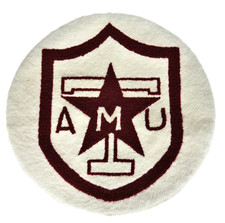 TX A&M University Aggies HomeMade Round Vtg Rug 20“ Fan Mat Wall Hanging Woven picture