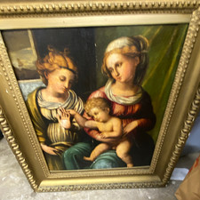 Madonna & Child Framed Christian Religious Print Picture with Ornate Frame picture