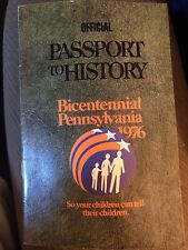 Bicentennial Pennsylvania 1976 Official Passport to History booklet picture