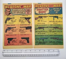 Rare Vintage Print Ad Weapons of War 1961 60s  WW2 World War Two Guns by Country picture