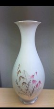 Vintage Royal Duchess Mountain Bell Pink Flowers Fine China Vase Bavaria 10