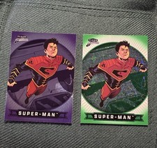 Super-Man Kong Kenan Purple And Green Foil Kryptonite /499 Upper Deck Fleer picture