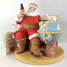 Coca Cola Santa Porcelain Figurine Vintage 1983 Royal Orleans 1st Annual picture