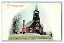 1912 Catholic Church at Watson, Allegan Michigan MI Antique Posted Postcard picture