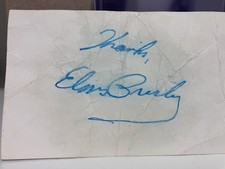 Elvis Presley signed Cut G2U picture