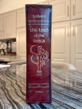JRR Tolkien Lord of the Rings Collector's Edition Red Leatherette SEALED 0395193 picture