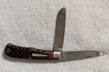 Vintage 1990s Remington UMC R1123 Bullet Knife Jumbo Trapper USA picture