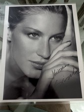 Giselle Bundchen Signed Photo “Kisses Giselle” Beauty  Autograph German/ Israel picture