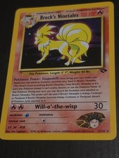 Pokémon - Brocks Ninetales 3/132 - Gym Challenge (1999-2000 Wizards) - Holo - LP picture