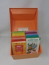 Vintage 1975 Betty Crocker Step-by-Step Recipe Cards Orange Box Index picture