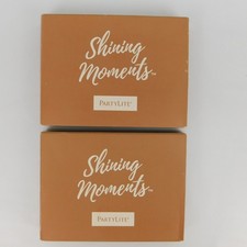 PartyLite Shining Moments PEAR CIDER & PINEAPPLE PANCAKES 12 Tealight Candles ea picture