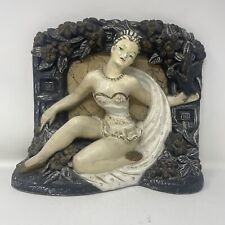Vintage 1950s Mid Century Chalkware Ballet Lady Dancer TV Lamp NO ELECTRICAL picture