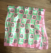 NICE Alpha Kappa Alpha sorority large silk-like handkerchief, crest, 40