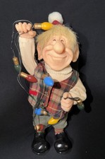 Vintage 1999 Zim's The Elves Themselves ALBERT Figurine wChristmas Lights Strand picture