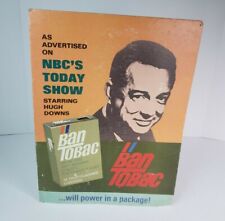 Vintage RARE Ban Tobac Tobacco Cigarette Quit Advertisement Standee w HUGE DOWNS picture