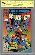 Peter Porker the Spectacular Spider-Ham #1 CBCS 9.4 SS Larry Hama 1985 picture