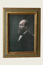 Vintage Framed President James Garfield Picture 11.25” picture