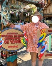 DISNEYLAND ENCHANTED TIKI ROOM CAST MEMBER UNIFORM SHIRT RARE picture