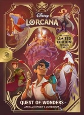 Disney Lorcana Quest Of Wonders Illumineers Lorebook W/ PROMO IN HAND picture