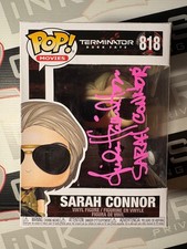Linda Hamilton Autograph Signed Sarah Connor Funko Pop ACOA - Terminator Arnie picture