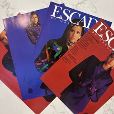 1991 • ESCADA 8 page print ad campaign • 90s Fashion sexy brunette model CA.36 picture