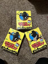 1990 Topps Dick Tracy Glossy Movie Cards-Lot of  3 Wax Boxes- Damaged Box Lids picture
