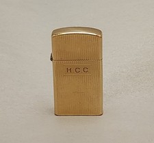 Rare Vintage 1958 Solid 14K Gold Zippo SlimLighter picture