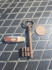 Beautiful Antique French Iron Key☆ ONE 1800s Gate or Big Trunk Key from Burgundy picture