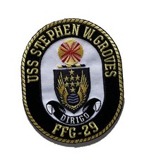 USS Stephen W. Groves FFG-29 Patch – Sew On, 4 in picture