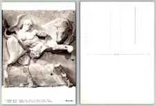 Hercules & Cretan Bull Metope Olympia Museum Greece RPPC Postcard Minoska picture