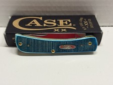 New 2024 CaseXX Caribbean Blue Bone Sawcut Jig Sod Buster Jr. 6137SS picture