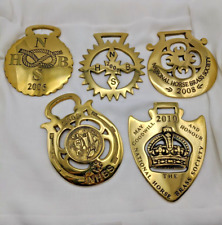 Brass Horse Medallion Lot of 5 NHBS Society Member Annual 2006 - 2010 picture